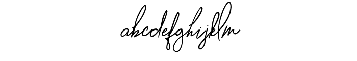 Phoebe Moon Script Regular Font LOWERCASE