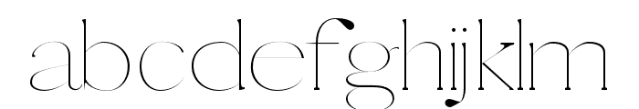 Pierson-Thin Font LOWERCASE