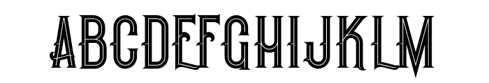 Pirate Bold Inline Font LOWERCASE