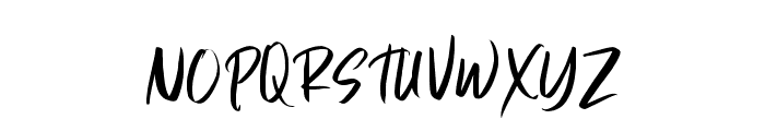 PolkawarsBrush Font UPPERCASE