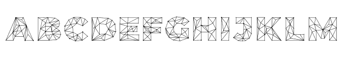 Polygon Font LOWERCASE