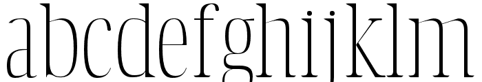 Pomino light Font LOWERCASE