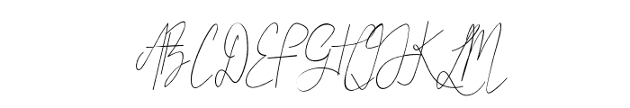 Portia-Mora Thin Font UPPERCASE