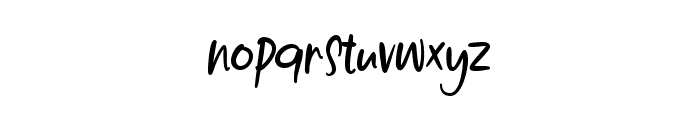 Pretty Bestie Regular Font LOWERCASE