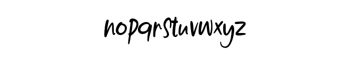 PrettyBestie-Regular Font LOWERCASE