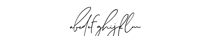 Priscilla Signature Font Regular Font LOWERCASE