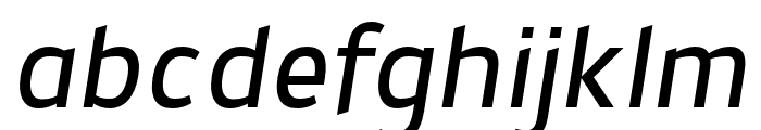 Prox-Italic Font LOWERCASE