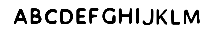 Push Regular Font UPPERCASE