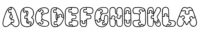 Puzzle Font LOWERCASE
