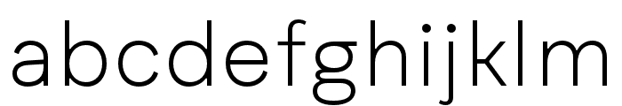 Quadran ExtraLight Font LOWERCASE