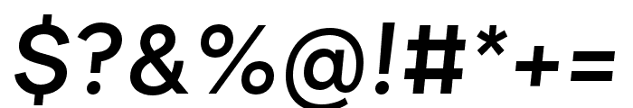 Quadran Medium Italic Font OTHER CHARS