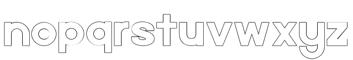 Quart Outline Font LOWERCASE