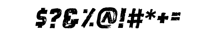 Quashar Aged Italic Font OTHER CHARS