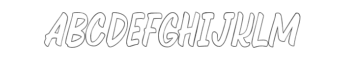 QuechelyOutline-Regular Font UPPERCASE