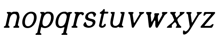 Quelity-BoldItalic Font LOWERCASE