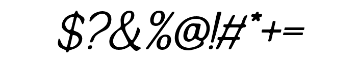 Quelity-Italic Font OTHER CHARS