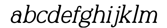 Quelity-Italic Font LOWERCASE
