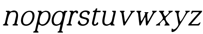 Quelity-Italic Font LOWERCASE