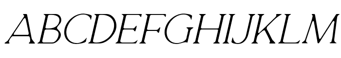 Quelity-LightItalic Font UPPERCASE