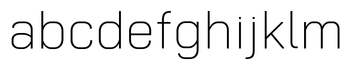 Rectory Thin Font LOWERCASE