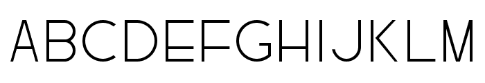 Regime Light Font UPPERCASE