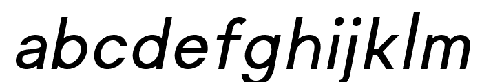 Regime Medium Oblique Font LOWERCASE