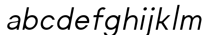 Regime Regular Oblique Font LOWERCASE
