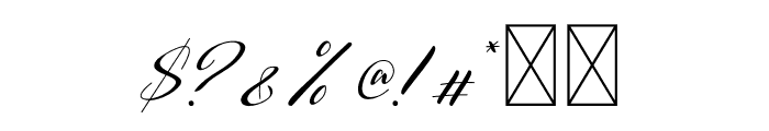 Right Signature Font OTHER CHARS