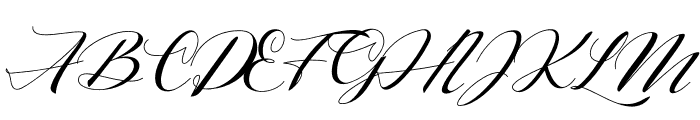 Right Signature Font UPPERCASE