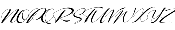 Right Signature Font UPPERCASE