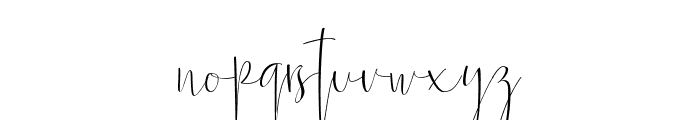 Rindu Script Font LOWERCASE