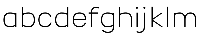 Ripple Light Font LOWERCASE