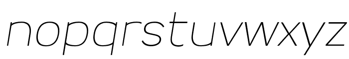 Ripple Thin Italic Font LOWERCASE