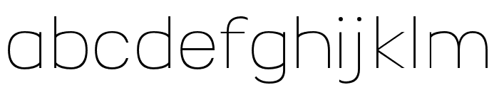 Ripple Thin Font LOWERCASE