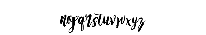 RisingBrush Font LOWERCASE