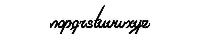 Riviera Signature Font Font LOWERCASE