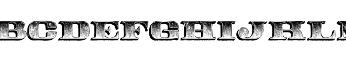Rodeo Shaddow Wave Grunge Font UPPERCASE