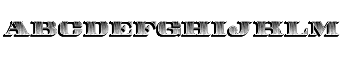 Rodeo Shaddow Wave Font LOWERCASE