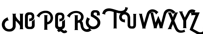 RoisterRough Font UPPERCASE