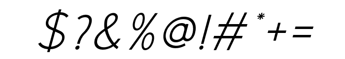 Rolves-Italic Font OTHER CHARS