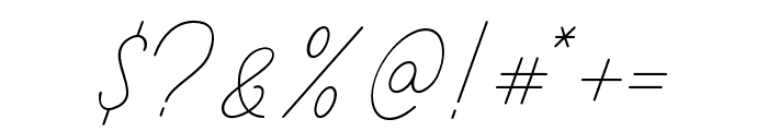 RomanceSignature Font OTHER CHARS