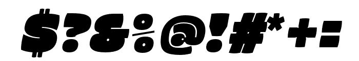 Rono-Black Italic Font OTHER CHARS