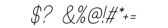 Rotrude-LightItalic Font OTHER CHARS