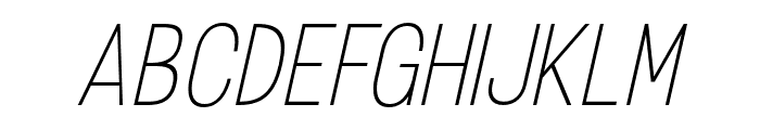 Rotrude-LightItalic Font UPPERCASE