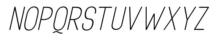Rotrude-LightItalic Font UPPERCASE