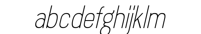 Rotrude-LightItalic Font LOWERCASE