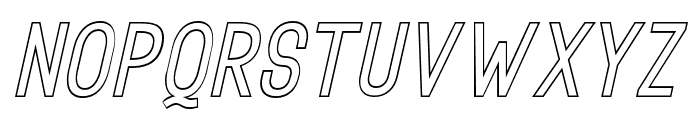 RotrudeOutline-BoldItalic Font UPPERCASE