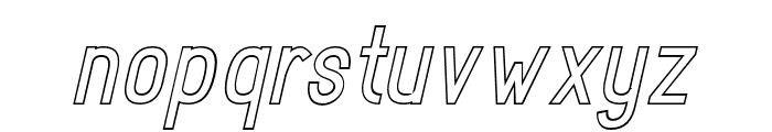 RotrudeOutline-BoldItalic Font LOWERCASE