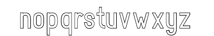 RotrudeOutline-Bold Font LOWERCASE