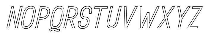 RotrudeOutline-Italic Font UPPERCASE